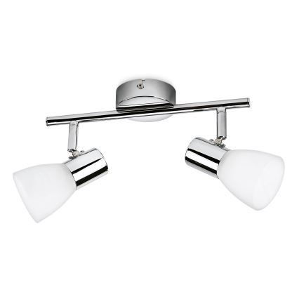 Philips Massive - Точковий світильник 2xLED/4,3W блискучий хром