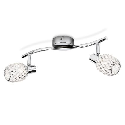 Philips Massive - Точковий світильник 2xG9/28W/230V блискучий хром
