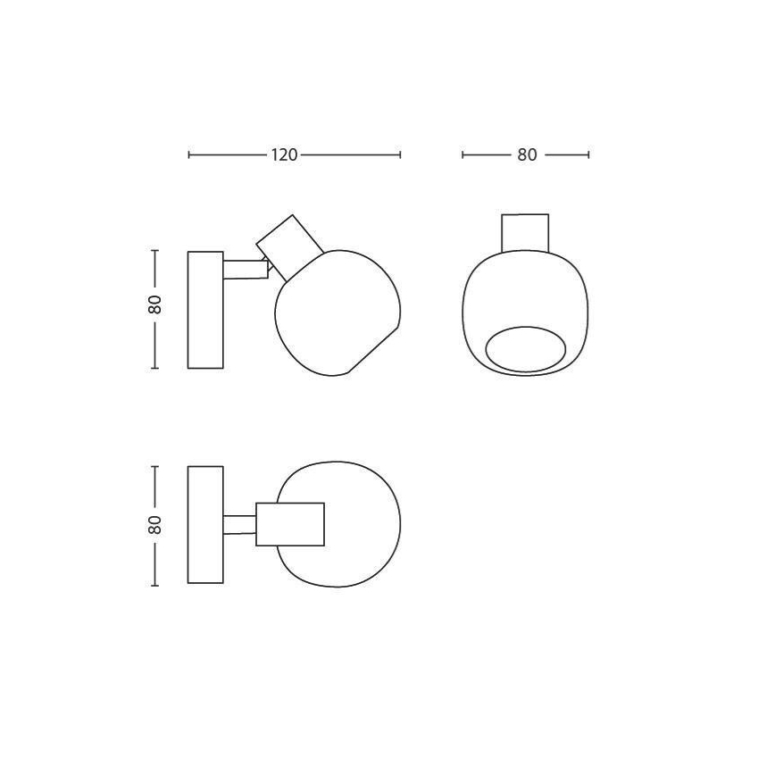 Philips Massive  - Настенный точечный светильник 1xG9/28W/230V