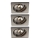 Philips Massive 59323/17/PN - КОМПЛЕКТ 3x светильника для ванной комнаты QUARTZ 1xGU10/50W/230V