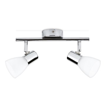 Philips Massive - Точковий світильник 2xLED/4,3W блискучий хром