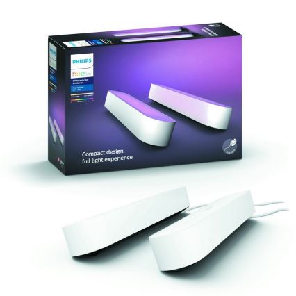 Philips - НАБІР 2x LED Настільна лампа з регульованою яскравістю Hue PLAY LED/6W/230V білий