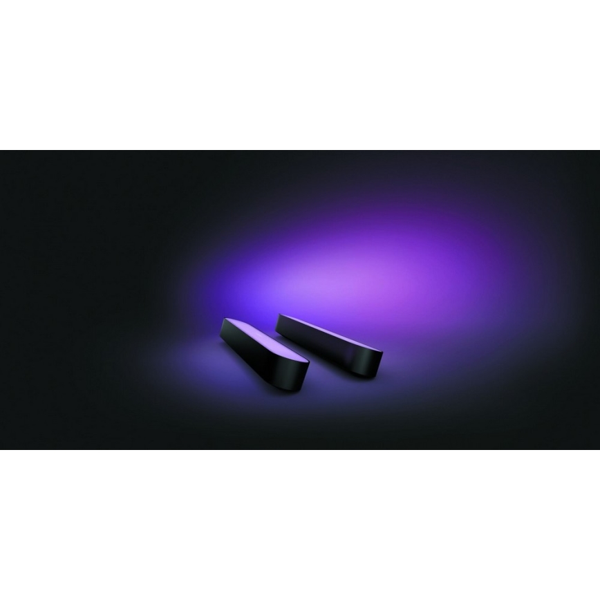 Philips - НАБІР 2x LED RGB Настільна лампа з регульованою яскравістю Hue PLAY WHITE AND COLOR AMBIANCE LED/6W/230V