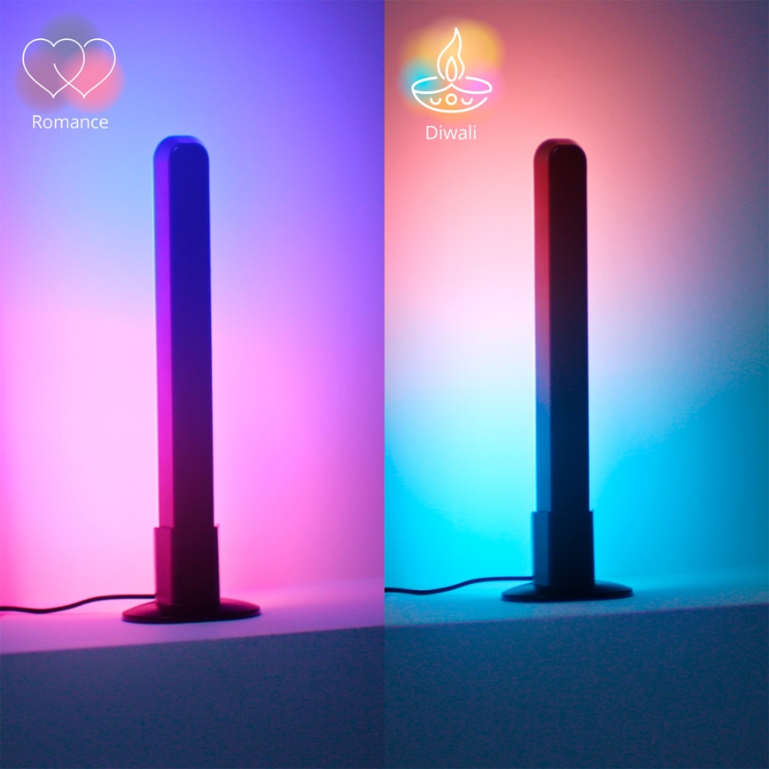 Philips - НАБІР 2x RGBIC LED затемнюваних світильників SMART GRADIENT LED/8Вт/230В 2700-6500К Wi-Fi