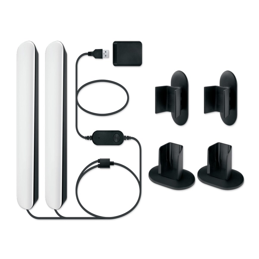 Philips - НАБІР 2x RGBIC LED затемнюваних світильників SMART GRADIENT LED/8Вт/230В 2700-6500К Wi-Fi