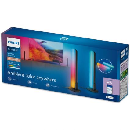 Philips - НАБІР 2x RGBIC LED затемнюваних світильників SMART GRADIENT LED/8Вт/230В 2700-6500К Wi-Fi