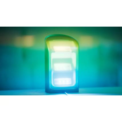 Philips - НАБІР 2 шт. LED RGBW, затемнюваний проєкційний світильник Hue PLAY Wall Washer LED/20W/230V 2000–6500K чорний