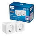 Philips - набір 2× розумних розеток SCHUKO 2300W + лічильник енергії Wi‑Fi