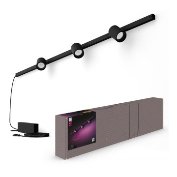 Philips - НАБІР 3x LED RGB Димоване світильник для шинної системи Hue PERIFO LED RGB/15,6W/230V 2000-6500K