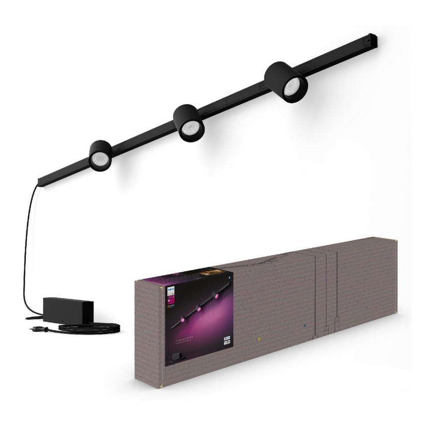 Philips - НАБІР 3x LED RGB світильник з регулюванням яскравості для трекової системи Hue PERIFO LED RGB/15,6W/230V 2000-6500K