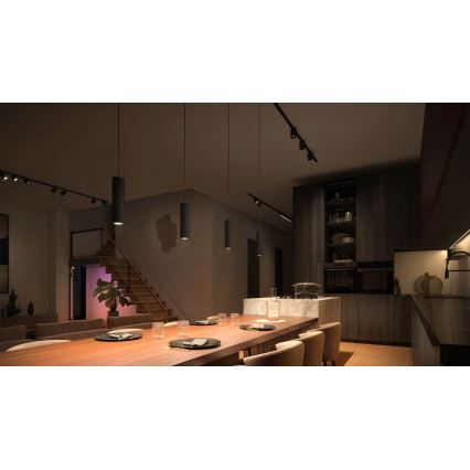 Philips - НАБІР 3x Підвісна LED RGBW люстра з регулюванням яскравості для трекової системи Hue PERIFO LED/15,6W/230V 2000-6500K