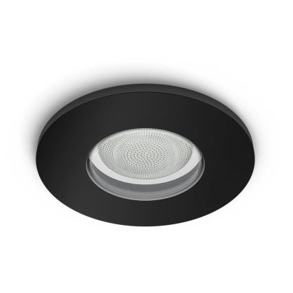 Philips-НАБІР 3x Вбудований стельовий LED RGBW світильник для ванної з регулюванням яскравості Hue XAMENTO 1xGU10/5,7W/230V 2200-6500K IP44