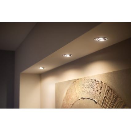 Philips - НАБІР 3x LED Вбудований стельовий світильник з регулюванням яскравості Hue MILLISKIN 1xGU10/5,7W/230V 2200-6500K