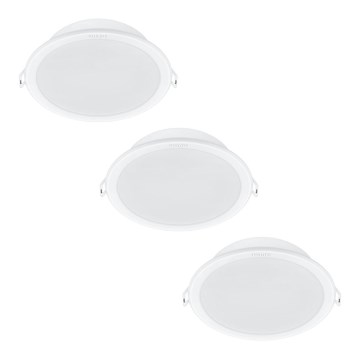 Philips - НАБІР 3x Світлодіодний вбудований світильник LED/5,5W/230V