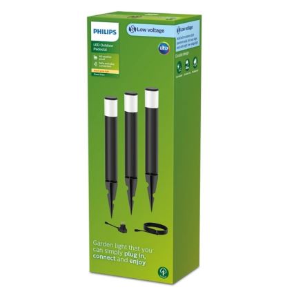 Philips - НАБІР 3x Вулична світлодіодна лампа PUREX LED/1,5W/24/230V IP44