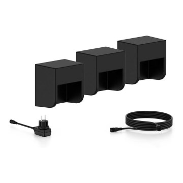 Philips - НАБІР 3x Вуличний світлодіодний настінний світильник GRITS LED/1,5W/24/230V IP44