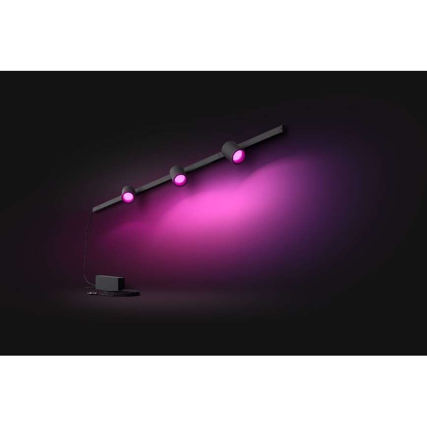 Philips - НАБІР 3x LED RGB світильник з регулюванням яскравості для трекової системи Hue PERIFO LED RGB/15,6W/230V 2000-6500K