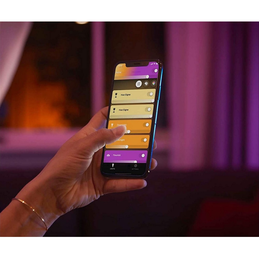Philips - НАБІР 3xLED RGBW Вбудований світильник з регулюванням яскравості Hue CENTURA 1xGU10/4,2W/230V 2000-6500K