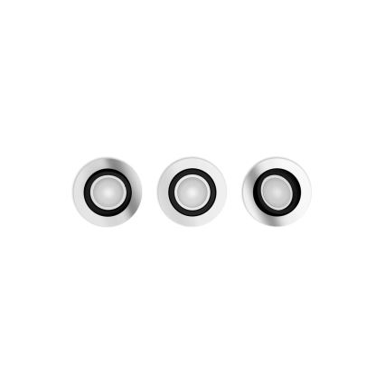Philips - НАБІР 3xLED RGBW Вбудований світильник з регулюванням яскравості Hue CENTURA 1xGU10/4,2W/230V 2000-6500K
