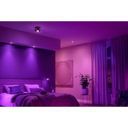 Philips - НАБІР 3xLED RGBW Вбудований світильник з регулюванням яскравості Hue CENTURA 1xGU10/4,2W/230V 2000-6500K
