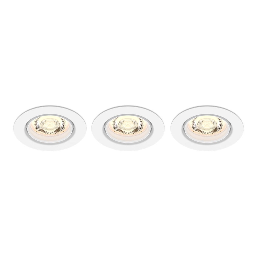 Philips -НАБІР 3xСтельовий вбудований LED світильник з регулюванням яскравості IMPALA Warm Glow LED/6W/230V