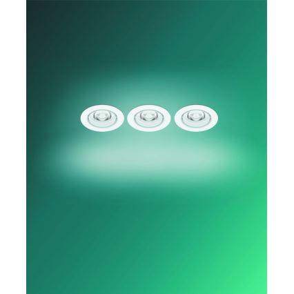 Philips -НАБІР 3xСтельовий вбудований LED світильник з регулюванням яскравості IMPALA Warm Glow LED/6W/230V