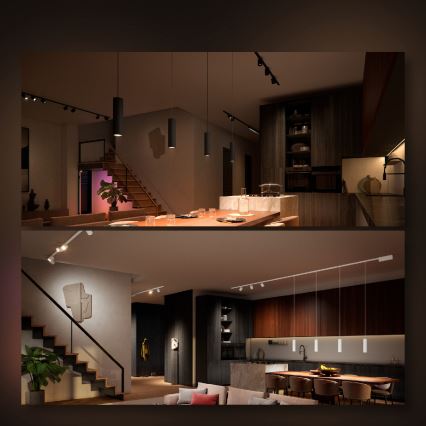 Philips - НАБІР 4x LED RGB світильник з регулюванням яскравості для трекової системи Hue PERIFO LED RGB/44,6W/230V 2000-6500K