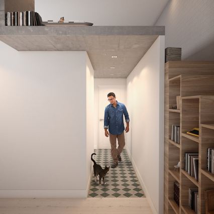 Philips - НАБІР 3x LED RGBW затемнюваних вбудованих точкових світильників DONEGAL 1xGU10/4,8W/230V + пульт дистанційного керування