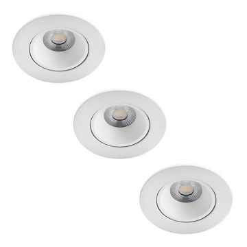 Philips - НАБІР з 3 світильників для ванної кімнати з LED регулюванням яскравості ABROSA LED/9W/230V IP44
