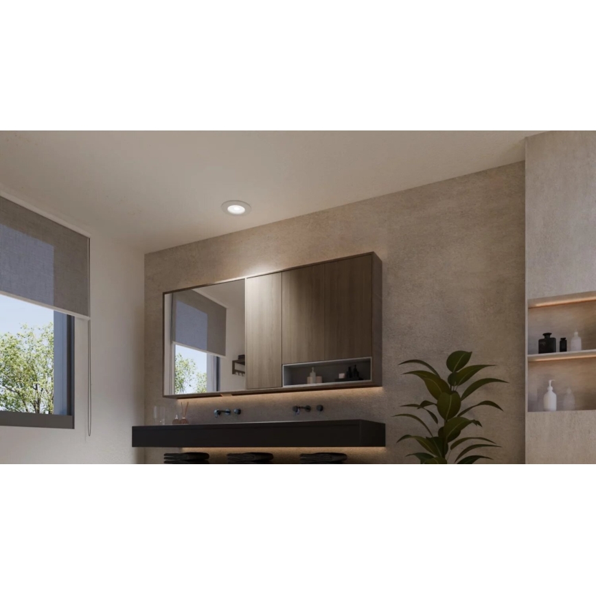 Philips - комплект из 2 диммируемых встраиваемых RGBW LED-светильников для ванной Hue SLIM LED/8,3W/230V 2000-6500K белый IP44