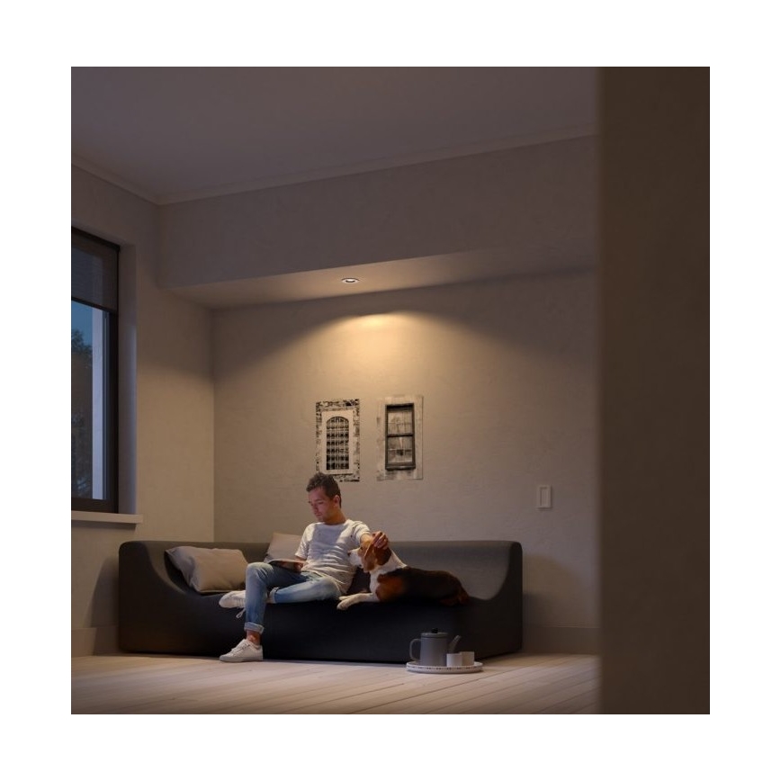 Philips - Набор 3x светодиодных диммируемых встраиваемых RGB-светильника Hue MILLISKIN 1xGU10/5,7W/230V 2200-6500K