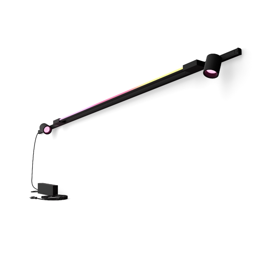 Philips - НАБОР 3х Светодиодный настенный точечный RGB-светильник с регулированием яркости для трековой системы Hue PERIFO LED/39,9W/230V 2000-6500K