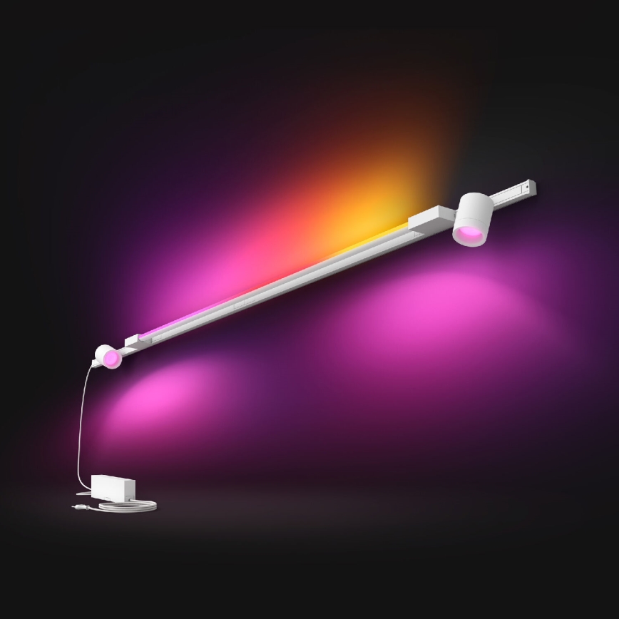 Philips - НАБОР 3x Светодиодный настенный точечный RGB-светильник с регулированием яркости для трековой системы Hue PERIFO LED/39,9W/230V 2000-6500K