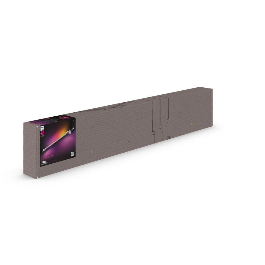 Philips - НАБОР 3x Светодиодный настенный точечный RGB-светильник с регулированием яркости для трековой системы Hue PERIFO LED/39,9W/230V 2000-6500K