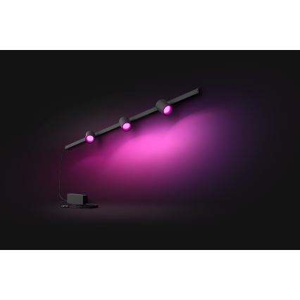 Philips - НАБОР 3x Светодиодный светильник с регулированием яркости для трековой системы Hue PERIFO LED RGB/15,6W/230V 2000-6500K