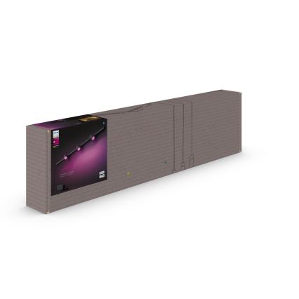 Philips - НАБОР 3x Светодиодный светильник с регулированием яркости для трековой системы Hue PERIFO LED RGB/15,6W/230V 2000-6500K