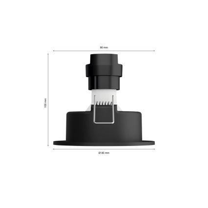 Philips - НАБОР 3x Светодиодный встроенный RGBW-светильник с регулированием яркости Hue CENTURA 1xGU10/4,2W/230V 2000-6500K