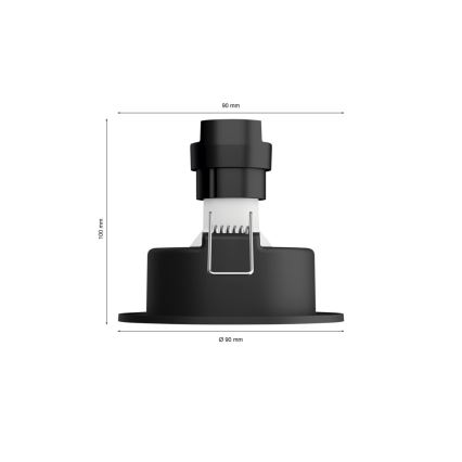Philips - НАБОР 3x Светодиодный встроенный RGBW-светильник с регулированием яркости Hue CENTURA 1xGU10/4,2W/230V 2000-6500K