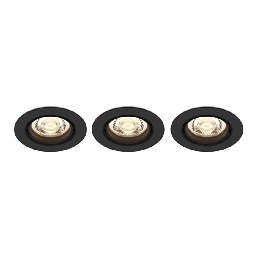 Philips - НАБОР 3x Светодиодный встроенный светильник с регулированием яркости IMPALA Warm Glow LED/6W/230V 2200-2700K
