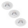 Philips - НАБОР 3x Светодиодный встроенный светильник с регулированием яркости LED/5W/230V 2700K