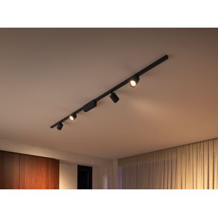 Philips  - НАБОР 4x Светодиодный точечный RGB-светильник с регулированием яркости для трековой системы Hue PERIFO LED/20,8W/230V 2000-6500K