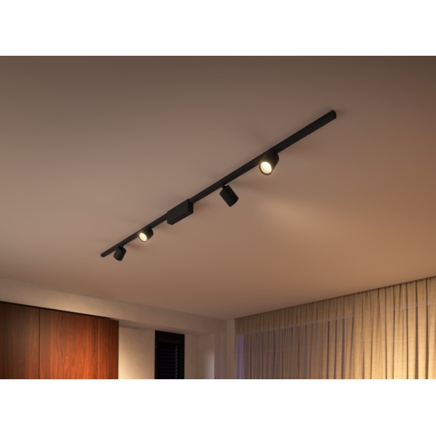Philips  - НАБОР 4x Светодиодный точечный RGB-светильник с регулированием яркости для трековой системы Hue PERIFO LED/20,8W/230V 2000-6500K