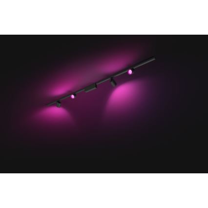 Philips  - НАБОР 4x Светодиодный точечный RGB-светильник с регулированием яркости для трековой системы Hue PERIFO LED/20,8W/230V 2000-6500K