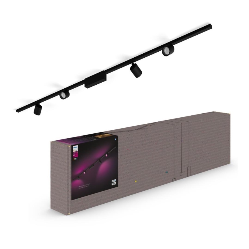 Philips  - НАБОР 4x Светодиодный точечный RGB-светильник с регулированием яркости для трековой системы Hue PERIFO LED/20,8W/230V 2000-6500K