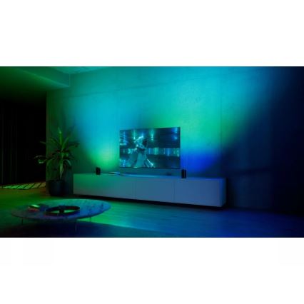 Philips - набор из 2 шт. RGBW светодиодных диммируемых проекционных светильников Hue PLAY, LED, 20 Вт, 230 В, 2000–6500 К, черный