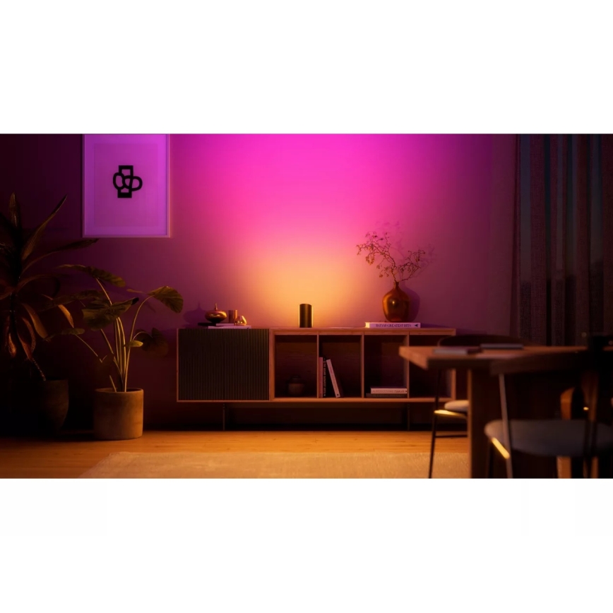 Philips - набор из 2 шт. RGBW светодиодных диммируемых проекционных светильников Hue PLAY, LED, 20 Вт, 230 В, 2000–6500 К, черный