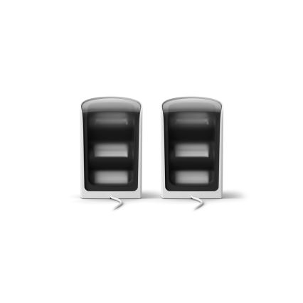 Philips - комплект из 2 проекционных светильников Hue PLAY LED RGBW, диммируемые, 20 Вт/230 В, 2000–6500K, белый