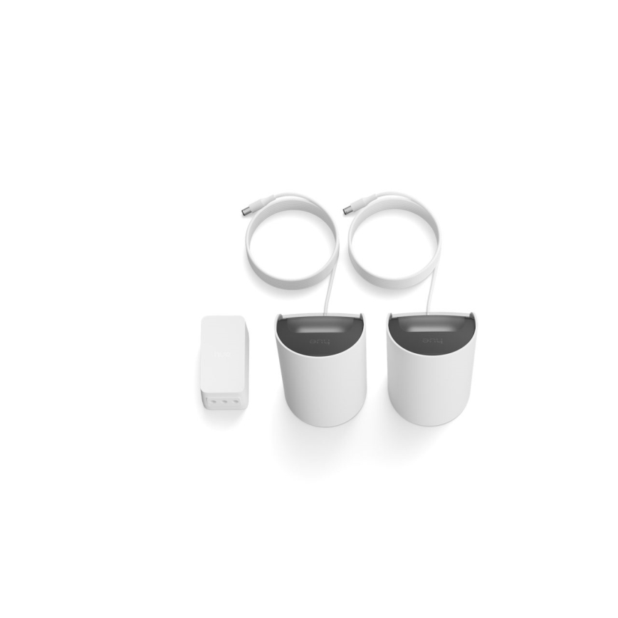 Philips - комплект из 2 проекционных светильников Hue PLAY LED RGBW, диммируемые, 20 Вт/230 В, 2000–6500K, белый