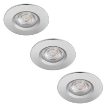 Philips - Набор 3x светодиодных диммируемых светильника для ванной комнаты DIVE 3xLED/5W/230V IP65