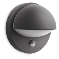 Philips - Наружный настенный светильник с датчиком JUNE 1xE27/12W/230V IP44